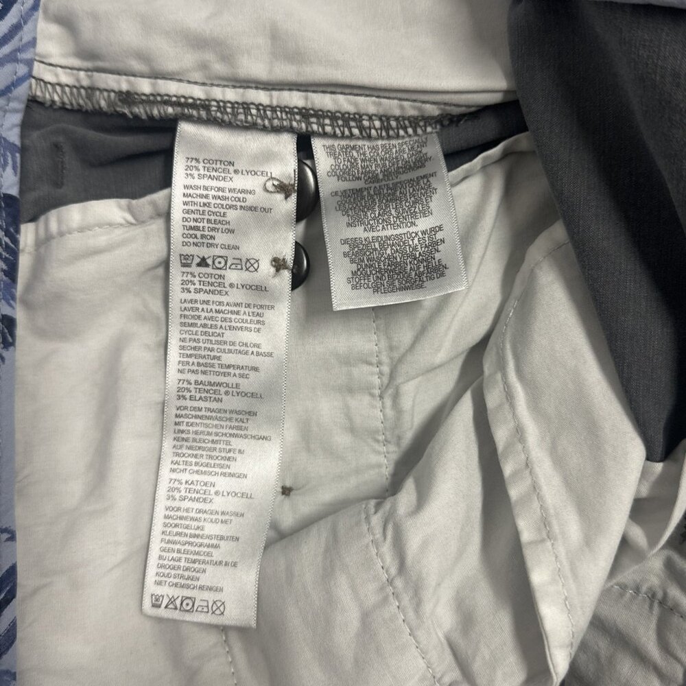 Tommy Bahama Boracay Flat Front Chino Casual Pants Mens 36 x 34 Fog Grey - Picture 9 of 11